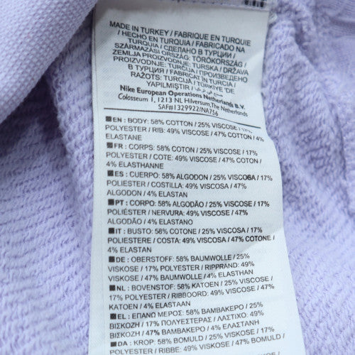 Womens UK Size M Nike Purple Pullover Sweatshirt