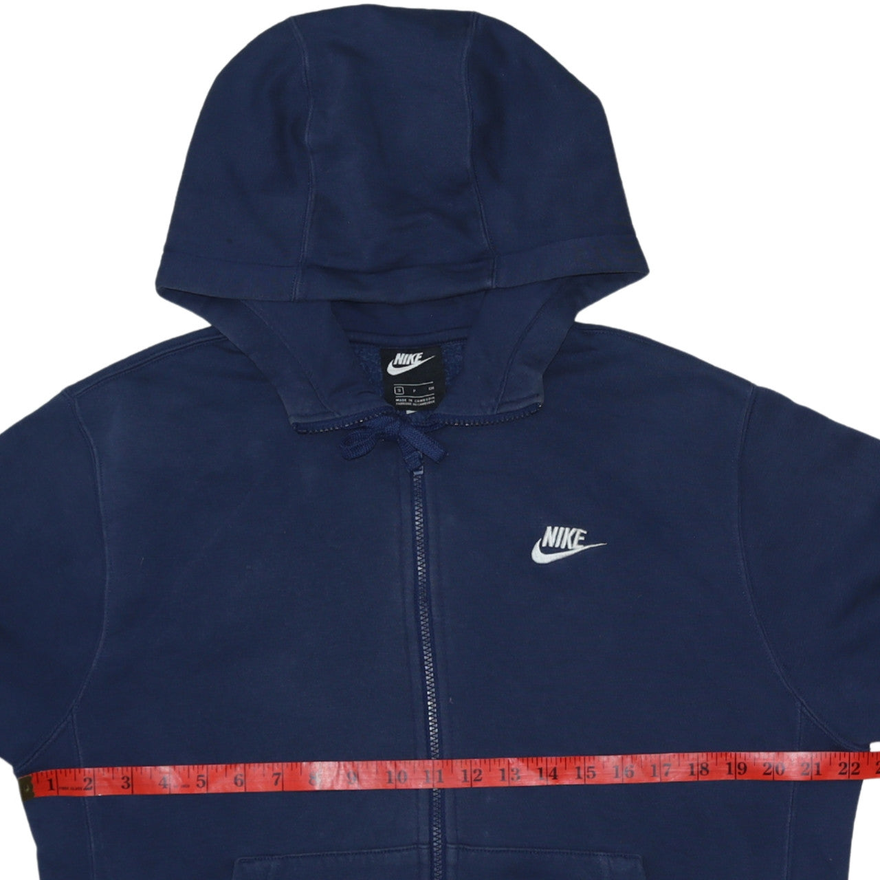Mens UK Size S Nike Blue Full Zip Hoodie