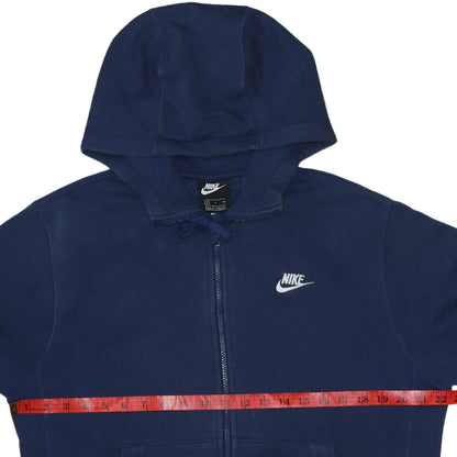 Mens UK Size S Nike Blue Full Zip Hoodie