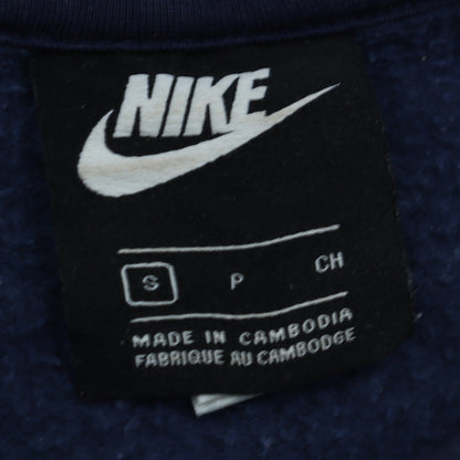 Mens UK Size S Nike Blue Full Zip Hoodie