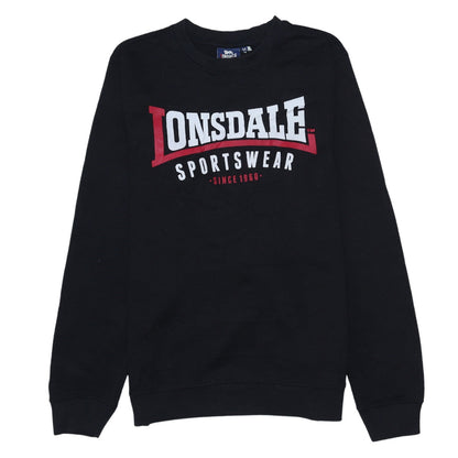 Mens UK Size M Lonsdale Black Pullover Sweatshirt