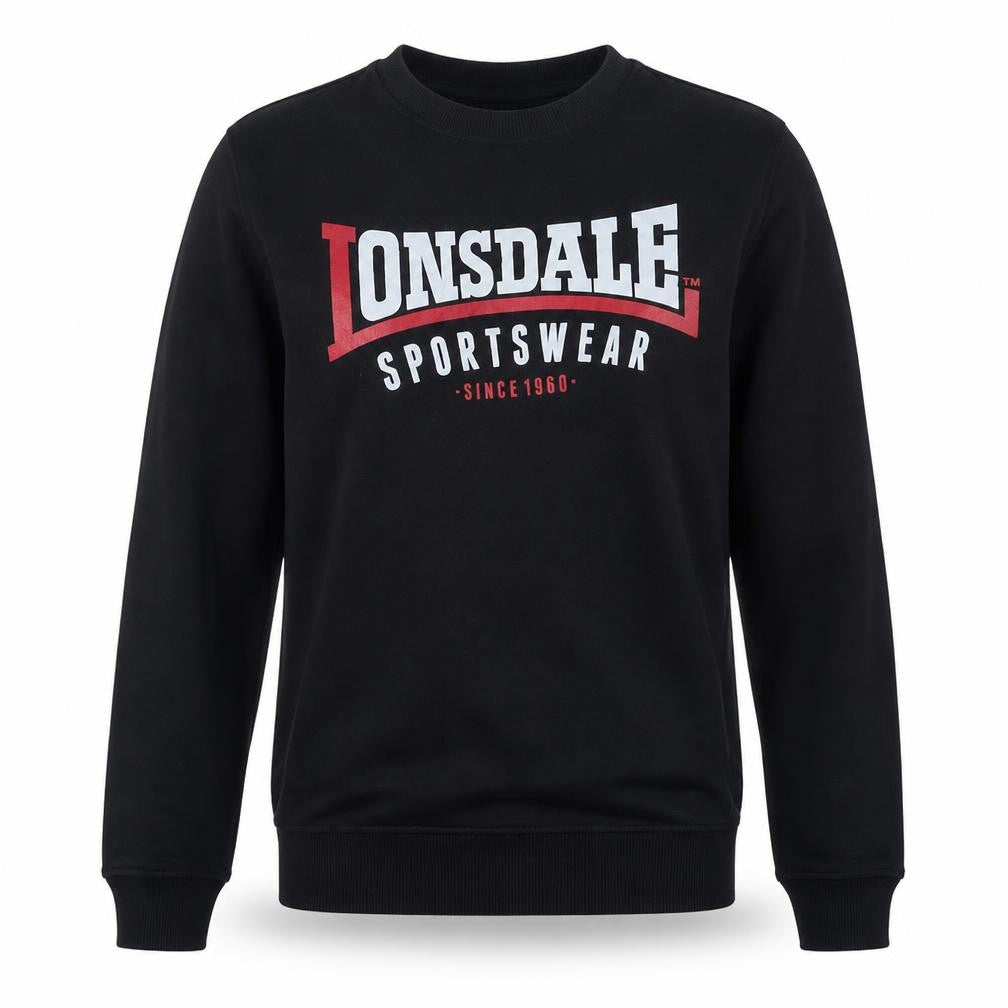 Mens UK Size M Lonsdale Black Pullover Sweatshirt