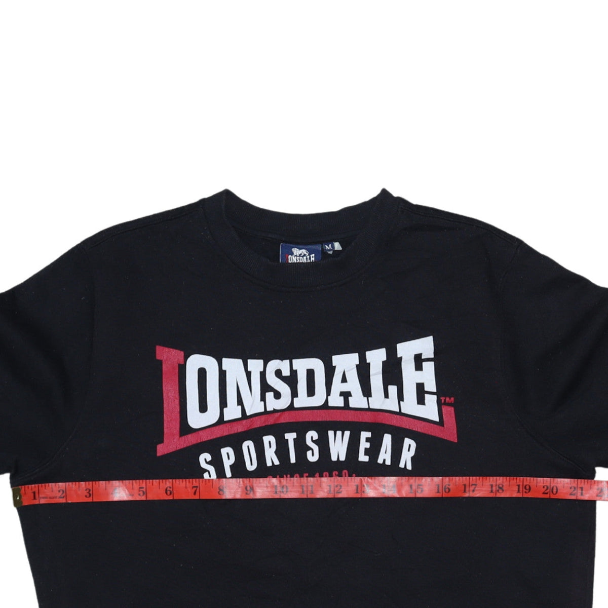 Mens UK Size M Lonsdale Black Pullover Sweatshirt