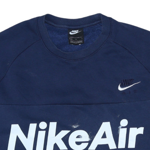 Mens UK Size L Nike Blue Pullover Sweatshirt