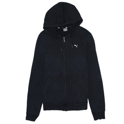 Womens UK Size M PUMA Black Full Zip Hoodie