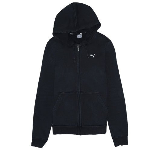Womens UK Size M PUMA Black Full Zip Hoodie