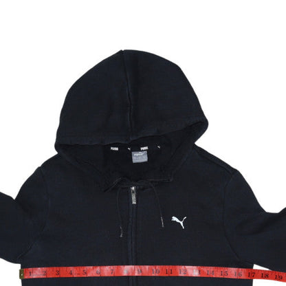 Womens UK Size M PUMA Black Full Zip Hoodie