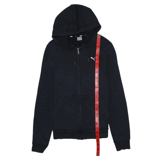 Womens UK Size M PUMA Black Full Zip Hoodie