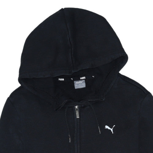 Womens UK Size M PUMA Black Full Zip Hoodie