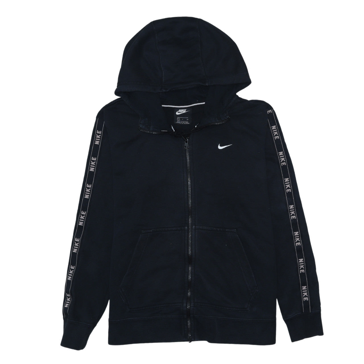 Womens UK Size S Nike Black Full Zip Hoodie