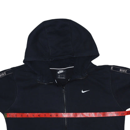 Womens UK Size S Nike Black Full Zip Hoodie