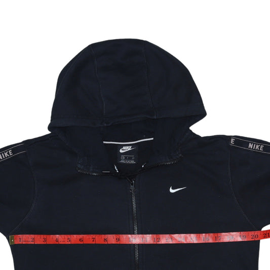 Womens UK Size S Nike Black Full Zip Hoodie