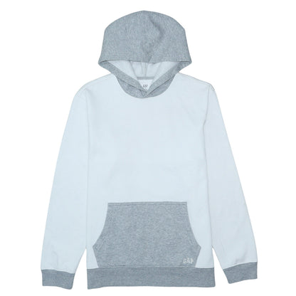 Gap Men’s Grey Pullover Hoodie Size M Cotton Blend Fleece