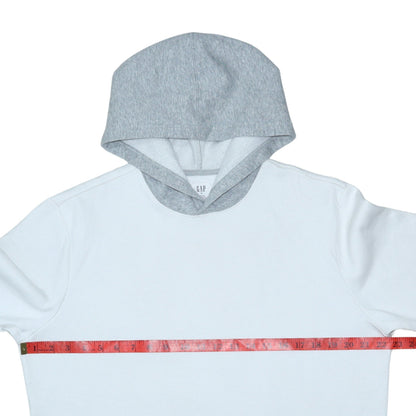 Gap Men’s Grey Pullover Hoodie Size M Cotton Blend Fleece