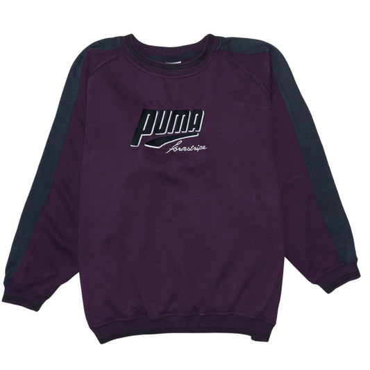 Womens UK Size L PUMA Purple Pullover Sweatshirt