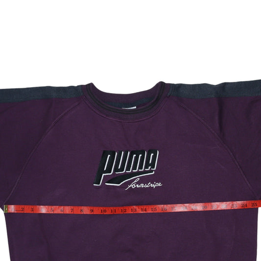 Womens UK Size L PUMA Purple Pullover Sweatshirt