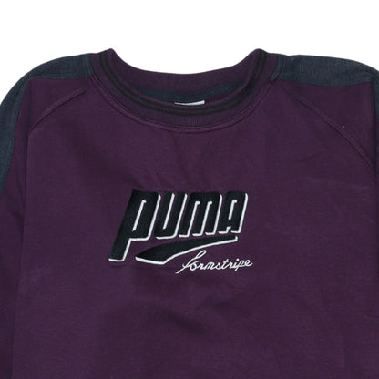 Womens UK Size L PUMA Purple Pullover Sweatshirt