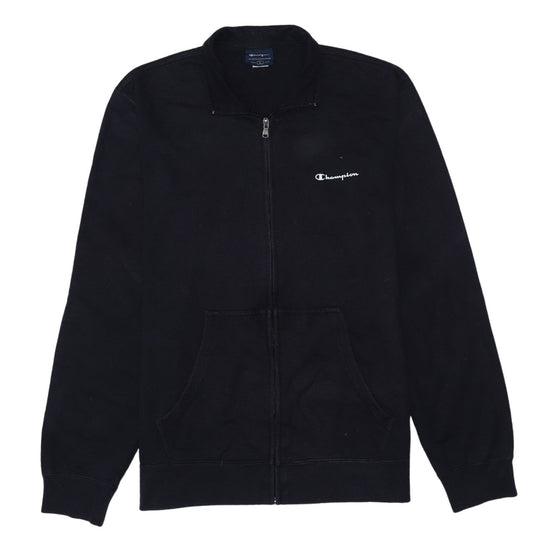Champion Men's Black L Track Jacket Full Zip Cotton Blend