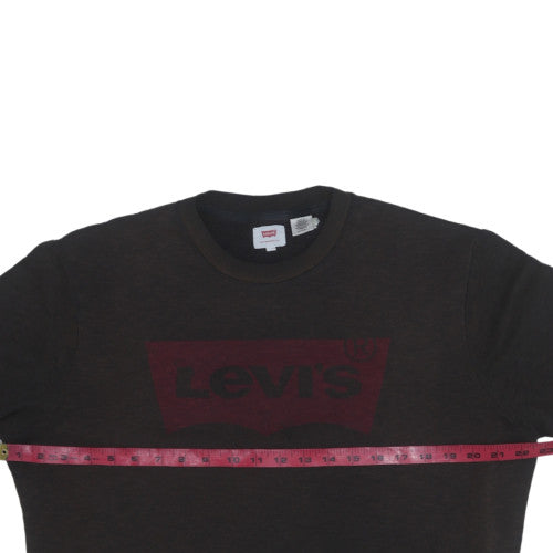 Mens UK Size XL Levi's Brown Pullover Sweatshirt