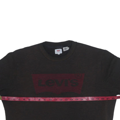 Mens UK Size XL Levi's Brown Pullover Sweatshirt