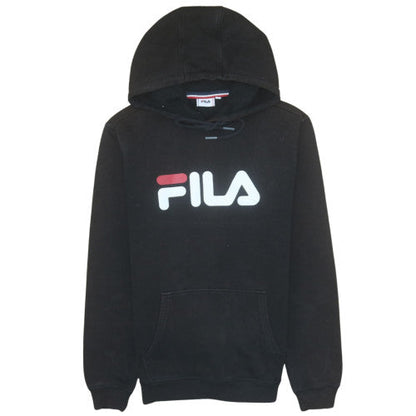 Mens UK Size S FILA Black Pullover Hoodie