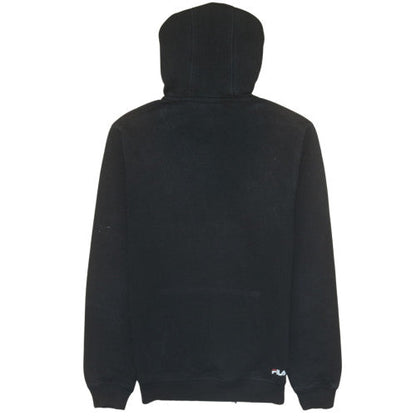 Mens UK Size S FILA Black Pullover Hoodie