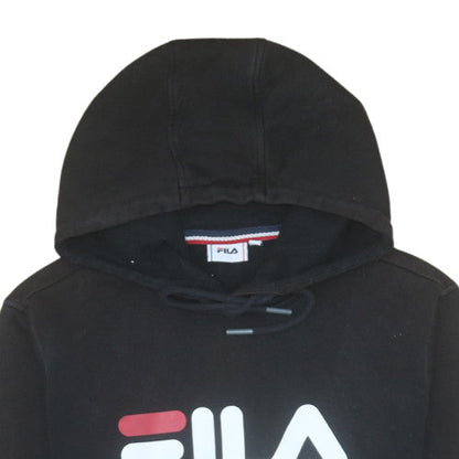 Mens UK Size S FILA Black Pullover Hoodie
