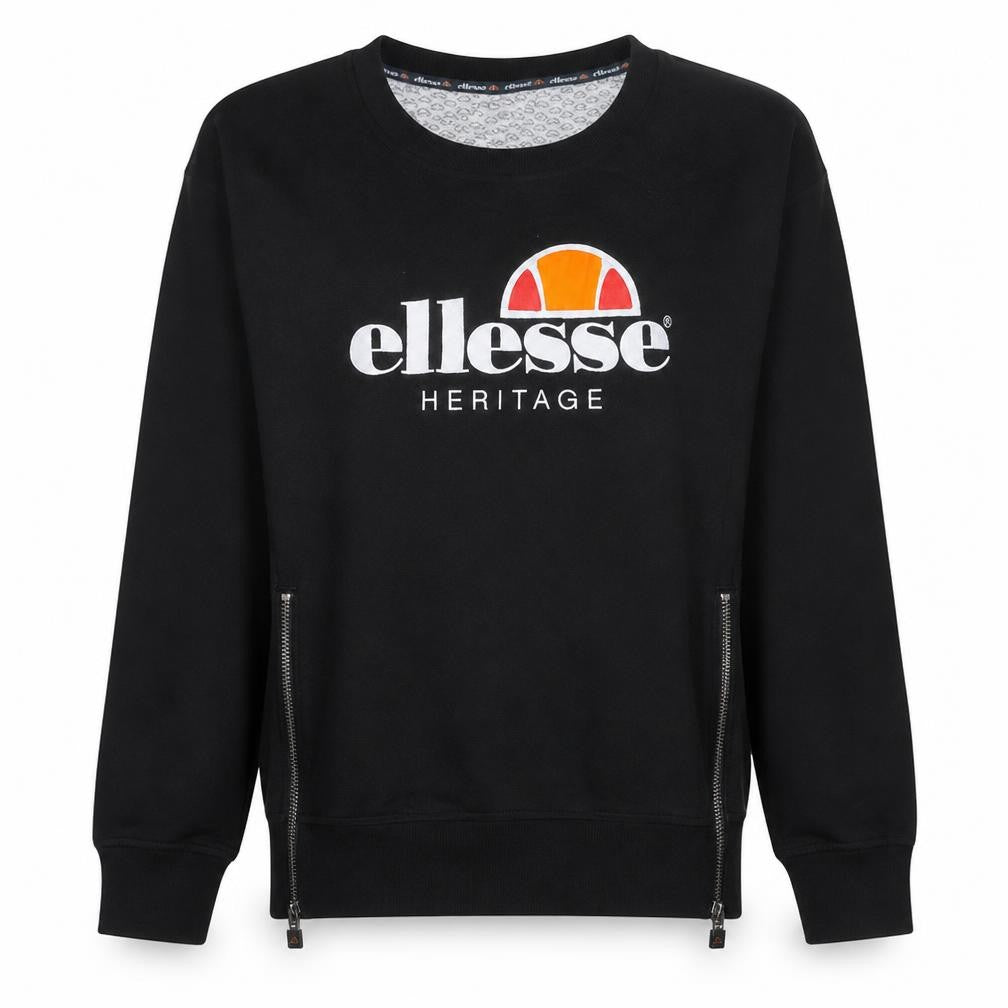 Womens UK Size XS ellesse Black Pullover Sweatshirt