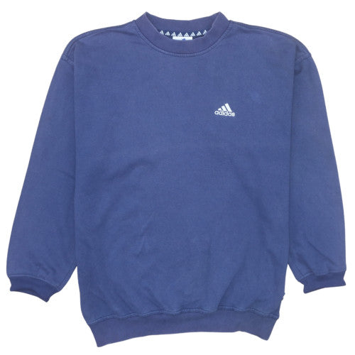 Mens UK Size L adidas Blue Pullover Sweatshirt