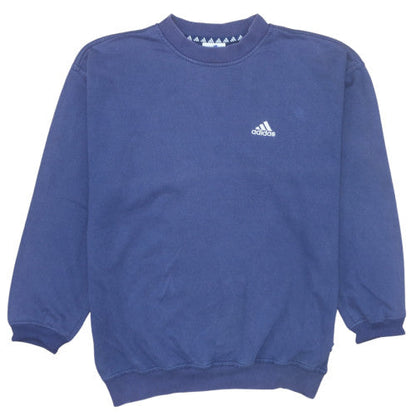 Mens UK Size L adidas Blue Pullover Sweatshirt