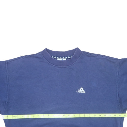 Mens UK Size L adidas Blue Pullover Sweatshirt