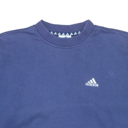 Mens UK Size L adidas Blue Pullover Sweatshirt
