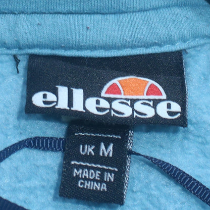 Womens UK Size M ellesse Blue Pullover Hoodie