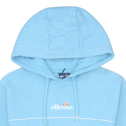 Womens UK Size M ellesse Blue Pullover Hoodie