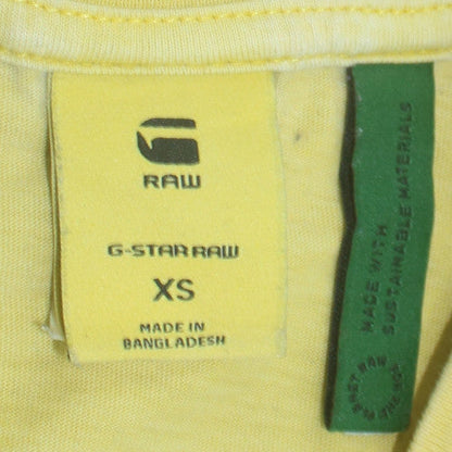 Mens UK Size XS G-Star Raw Yellow  T-Shirt