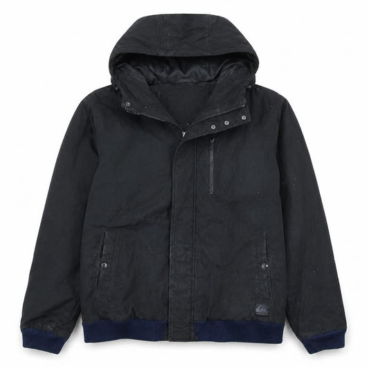 Mens UK Size S Quiksilver Black Bomber Jacket