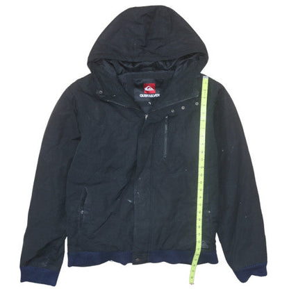 Mens UK Size S Quiksilver Black Bomber Jacket
