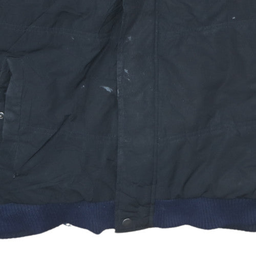 Mens UK Size S Quiksilver Black Bomber Jacket