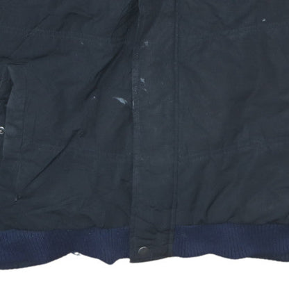 Mens UK Size S Quiksilver Black Bomber Jacket