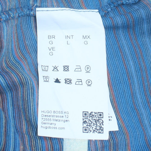 Mens UK Size L HUGO BOSS Blue  T-Shirt