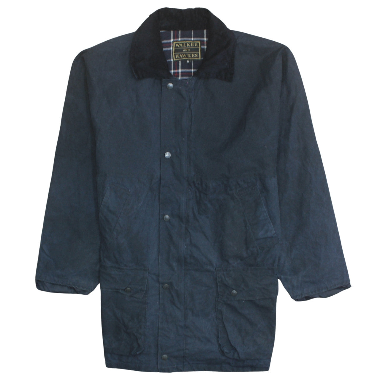 Mens UK Size M Walker and Hawkes Blue Waxed
