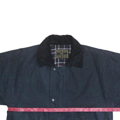 Mens UK Size M Walker and Hawkes Blue Waxed