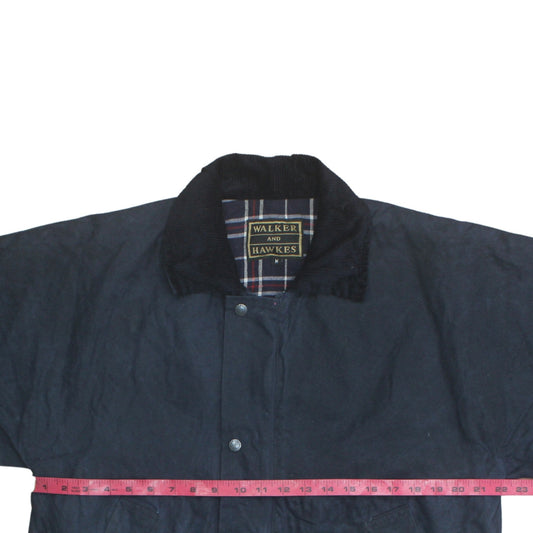 Mens UK Size M Walker and Hawkes Blue Waxed