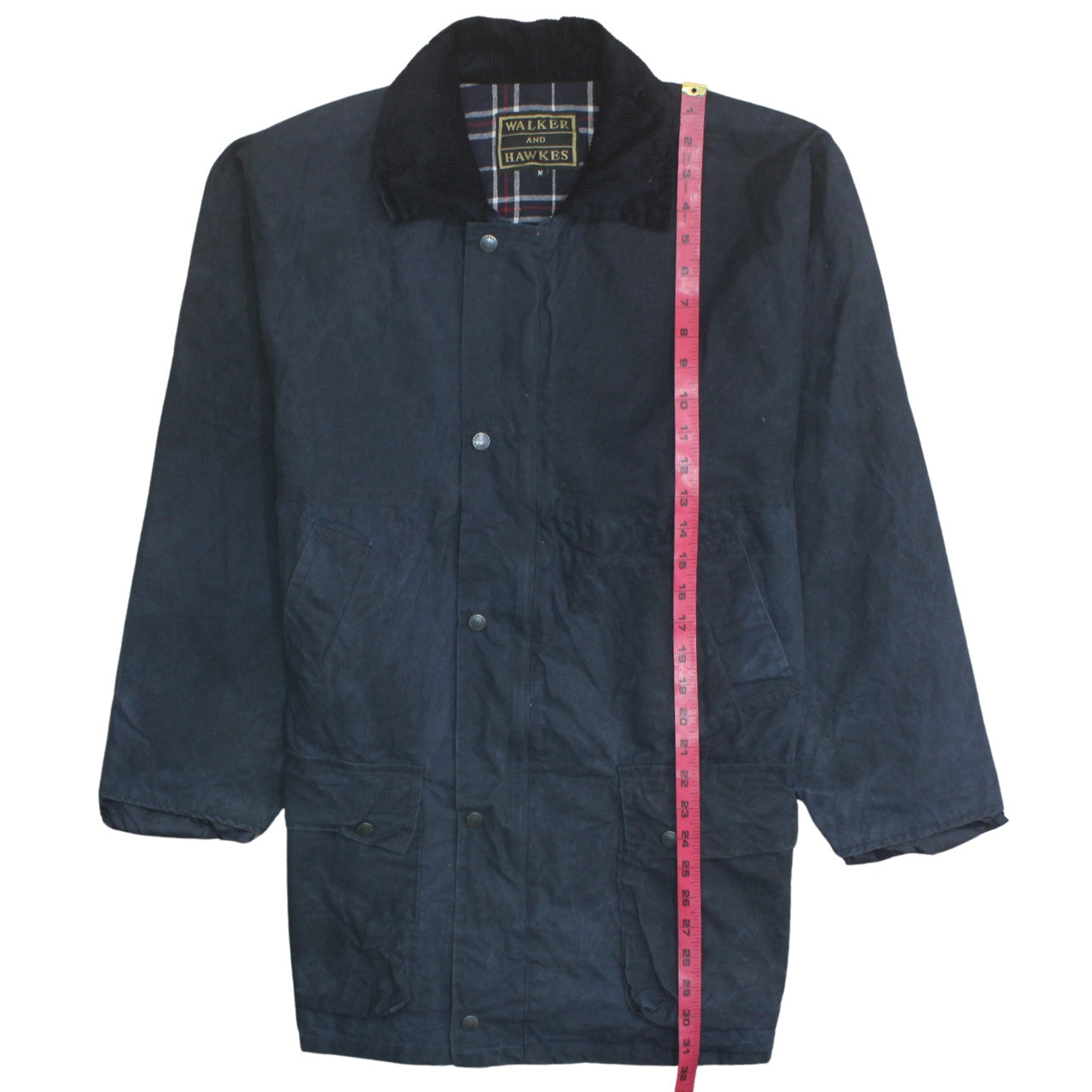Mens UK Size M Walker and Hawkes Blue Waxed