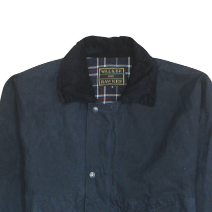 Mens UK Size M Walker and Hawkes Blue Waxed