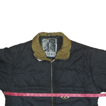 Mens UK Size M Canyon Black Puffer Jacket
