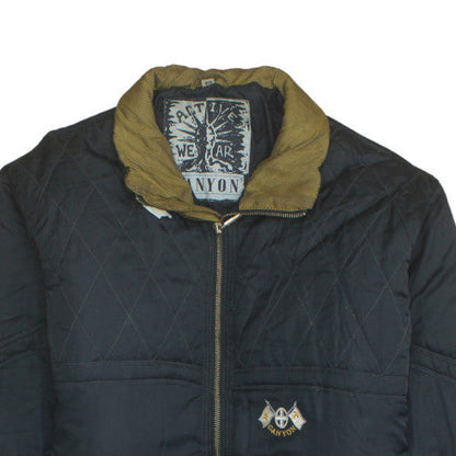 Mens UK Size M Canyon Black Puffer Jacket