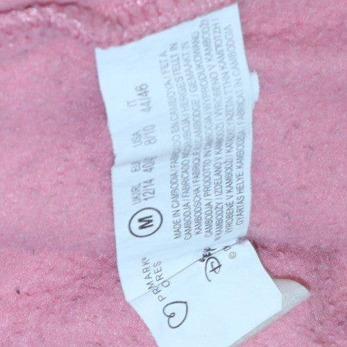 Womens UK Size M Disney Pink Pullover Hoodie