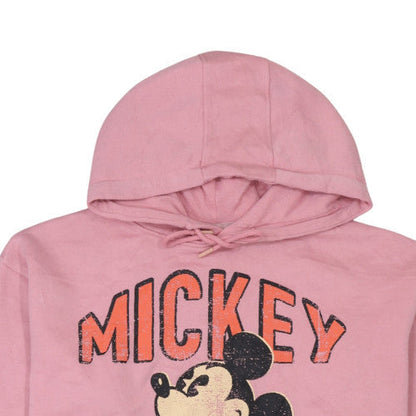 Womens UK Size M Disney Pink Pullover Hoodie