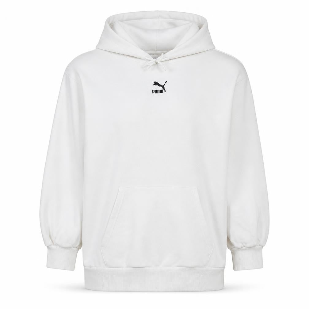 Womens UK Size M PUMA White Pullover Hoodie